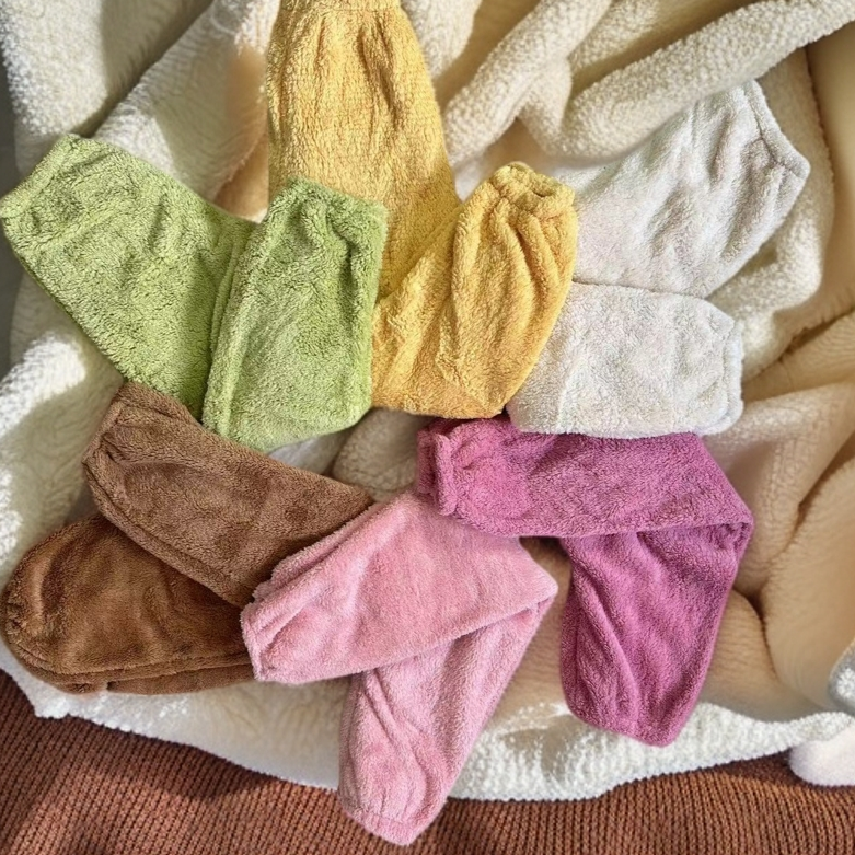 法兰绒睡裤女秋冬季情侣家居裤加厚宽松休闲珊瑚绒暖暖裤子懒懒裤