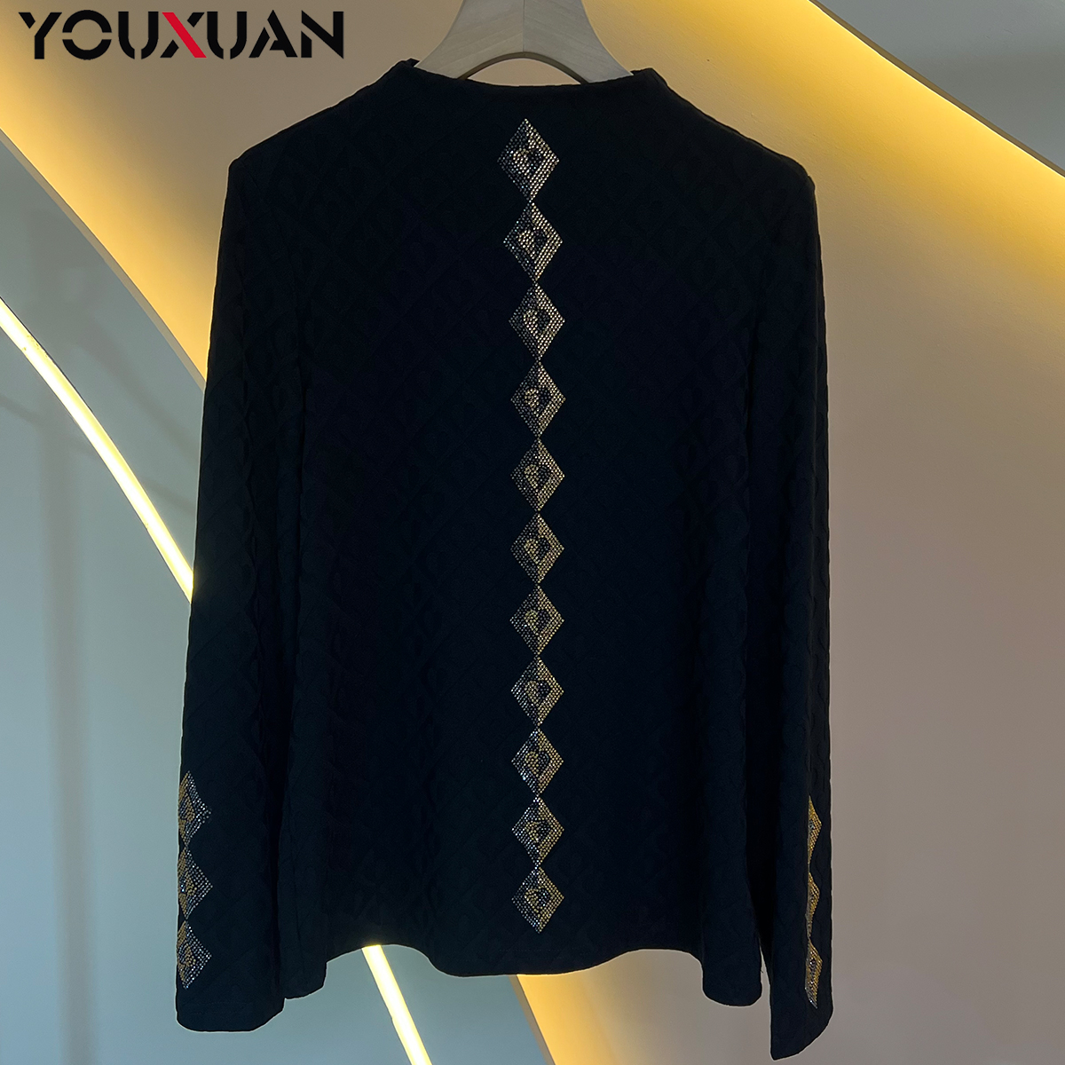 2023女士秋冬长袖半高领上衣休闲时尚打底小衫88147.