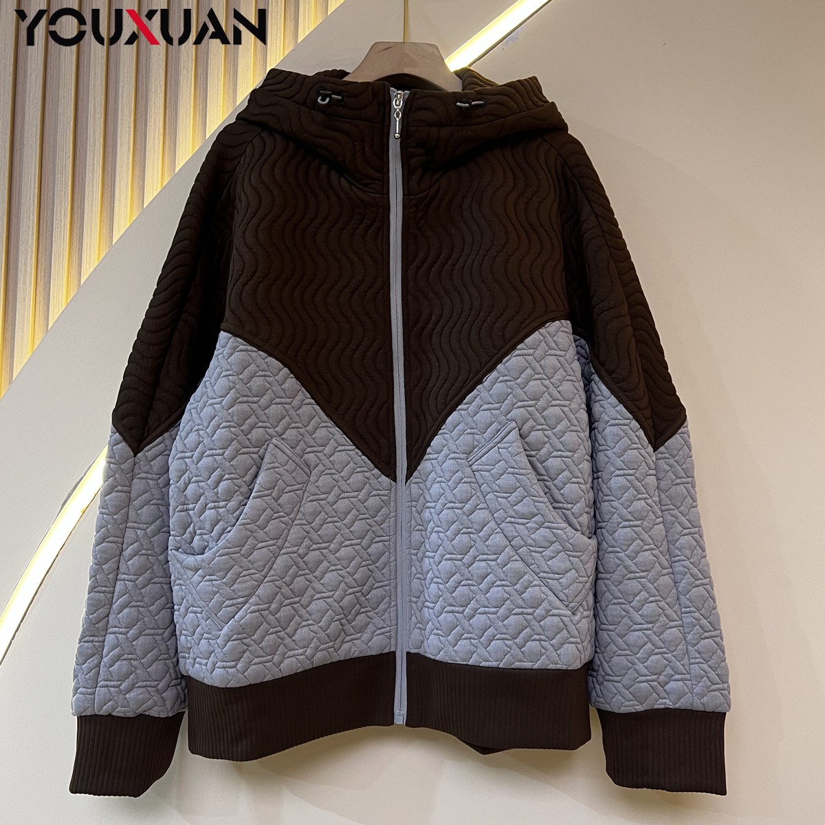 【设计师】2023女士秋冬时尚宽松休闲短款百搭二棉外套85056