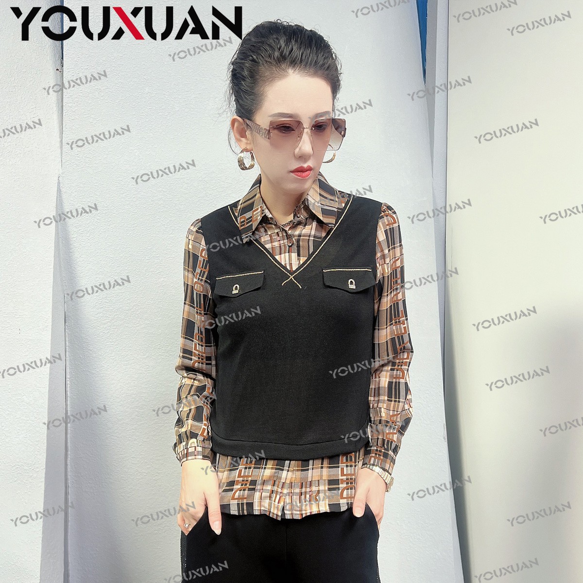 【铁粉专享】【热卖款】【设计师款】女士打底衫22620