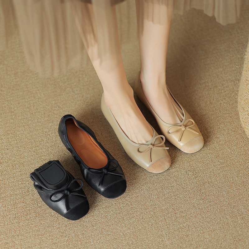 断码青沧|33-41|1.5cm|夏季新款法式复古浅口平底软底单