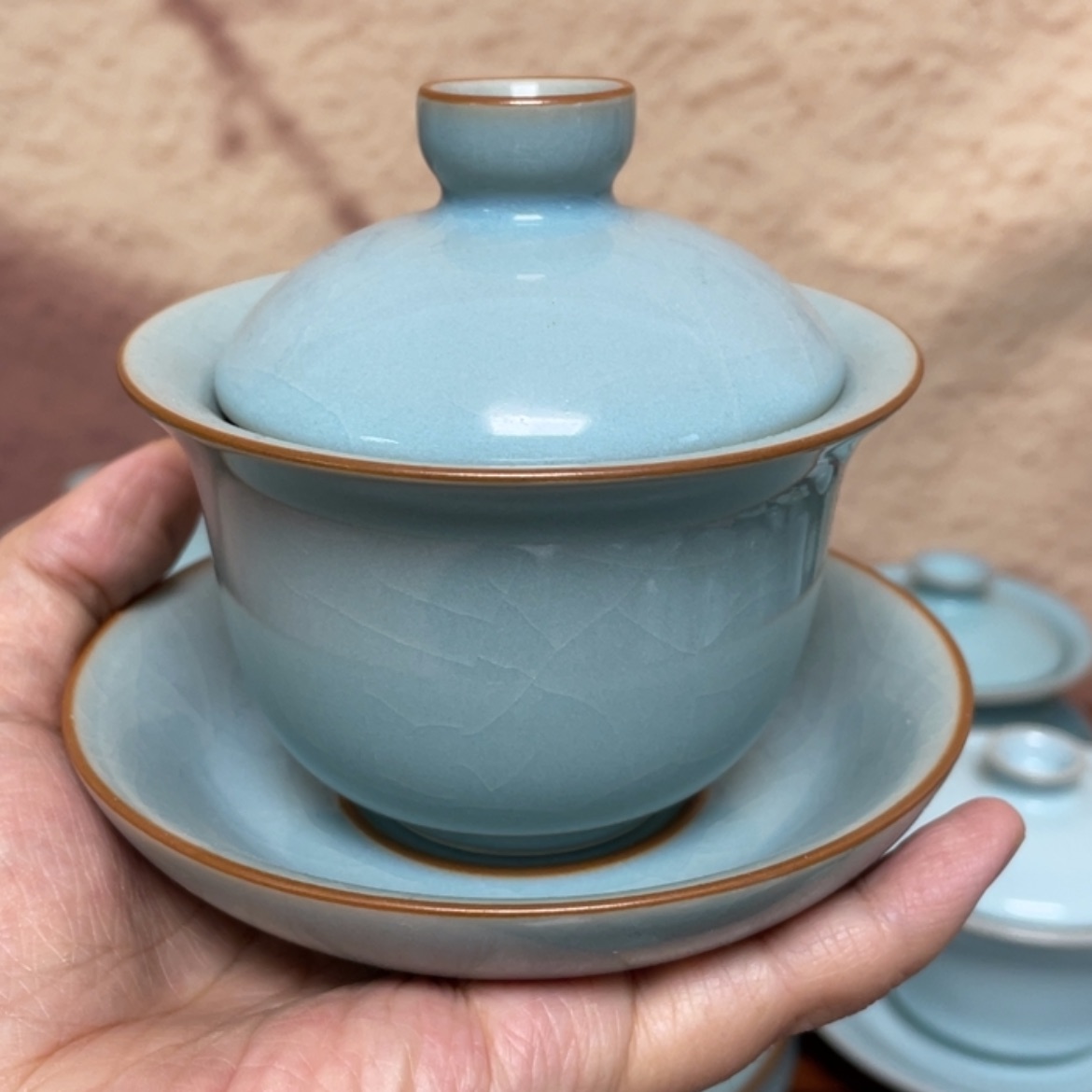 【闪购商品】瓷杯半价元宝三才釉色微差别