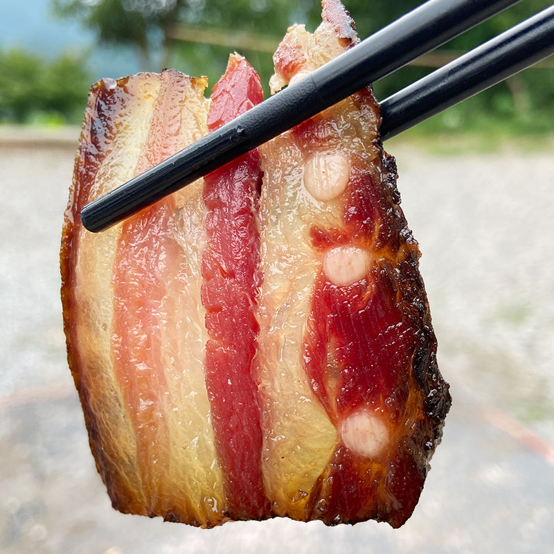 【五花腊肉偏肥】柴火烟熏腊肉 正宗农家传统工艺小火慢熏腊香十足
