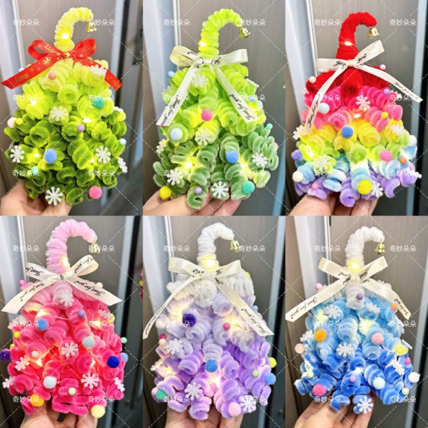 扭扭棒手工DIY氛围感圣诞树摆件材料包圣诞节礼物装饰品第二版