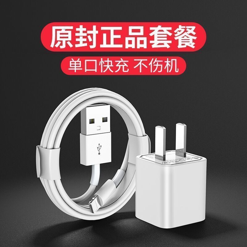 适用苹果13/12/11/7/8p充电器6SE/iPhoneXrs手机数据线快充充电头