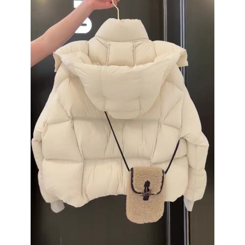 爆款冬季羽绒服女2023新款今年流行面包服小香风高级感超好看短同