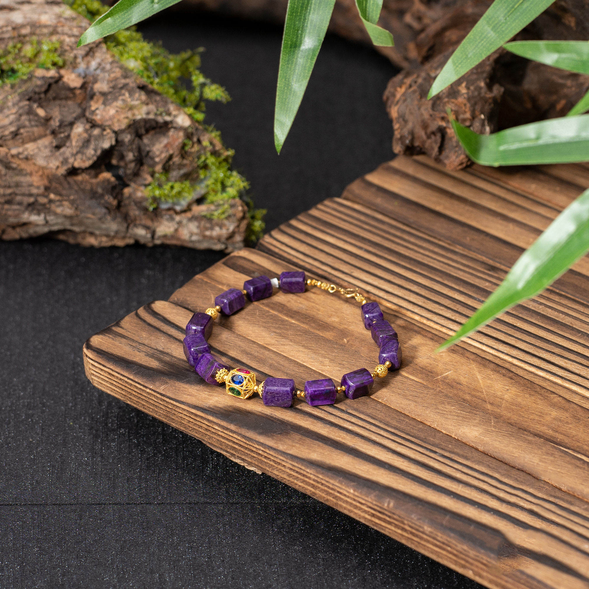 帝王紫舒俱来DIY手链/5mm+-/多样性发/P335/18/孤