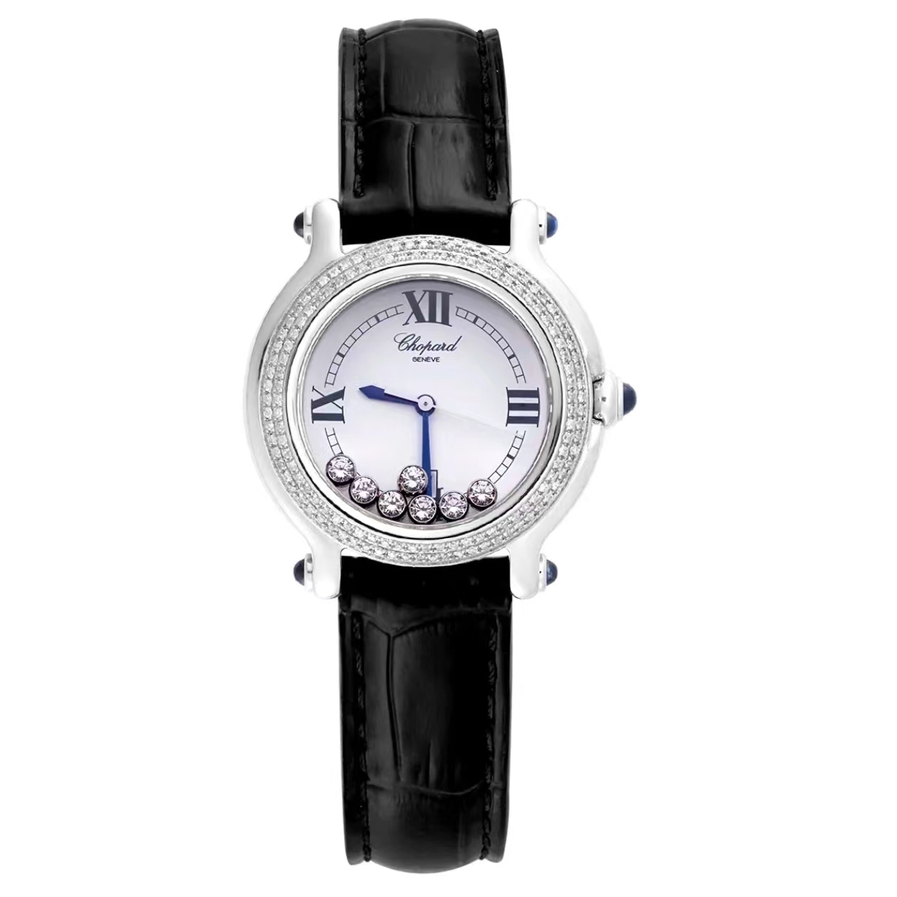 99新 Chopard/萧邦 SPORT系列/278236/女士腕表/白盘/后镶钻