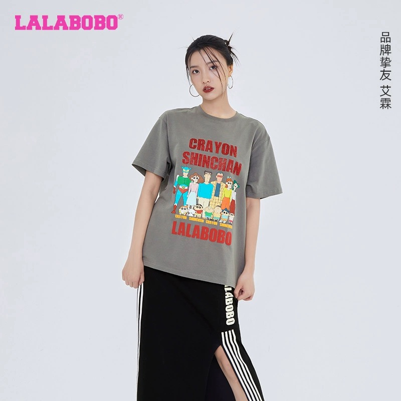 南京【微瑕不退不换】蜡笔小新字母T恤XBCB-WSDT12