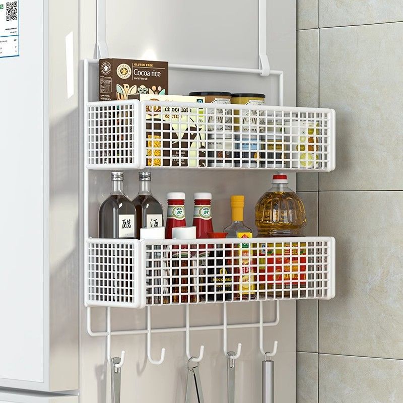 冰箱置物架侧面收纳神器厨房用品家用大全侧壁保鲜膜多层挂架子