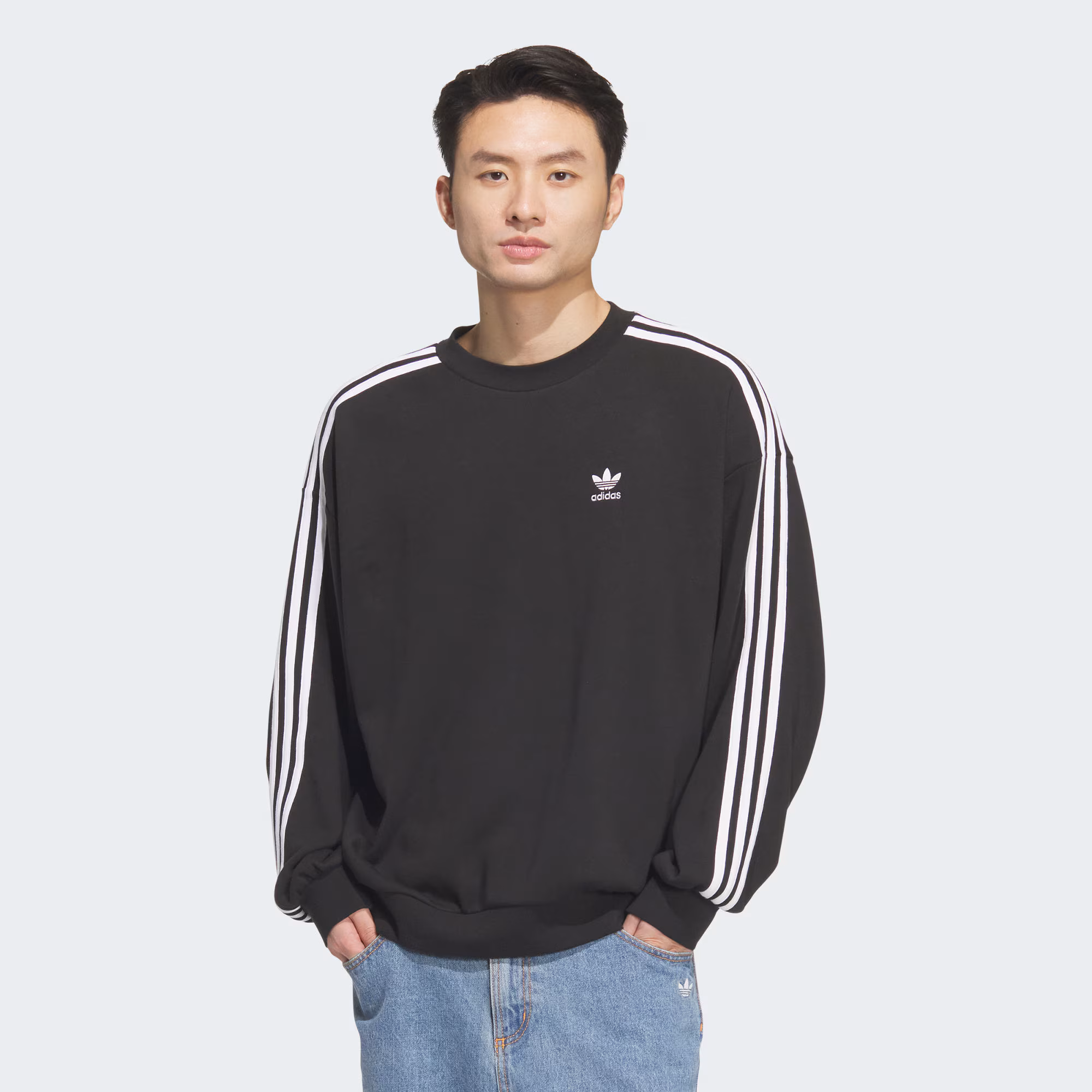 adidas/阿迪达斯男女复古穿搭运动宽松长袖圆领卫衣套头衫JN9786
