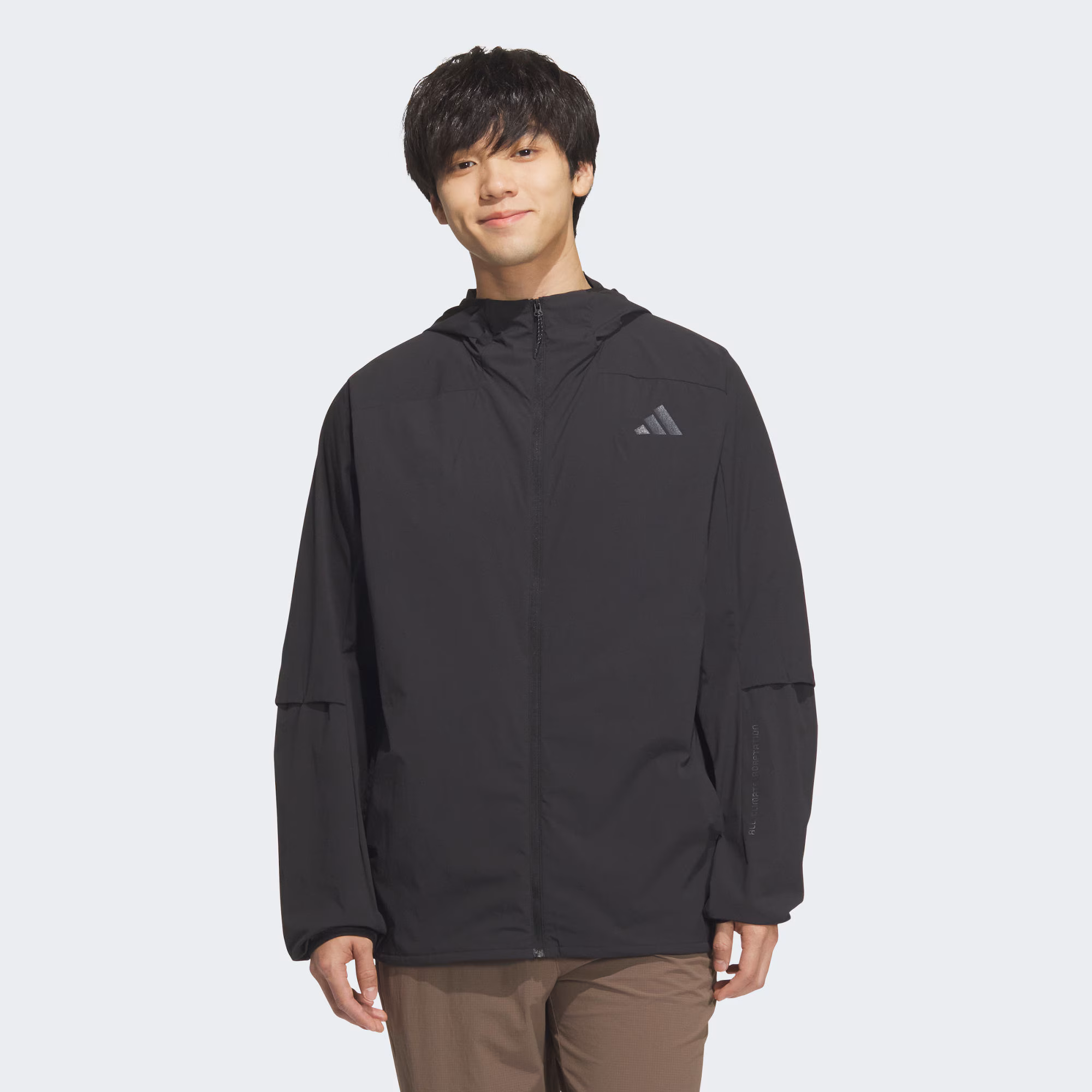 adidas/阿迪达斯男子防晒UPF100+凉感运动休闲连帽夹克外套KB5157