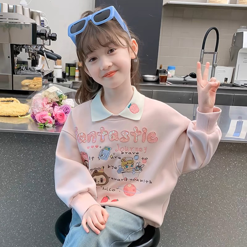 小泡芙 儿童秋冬新款翻领卫衣编号链接