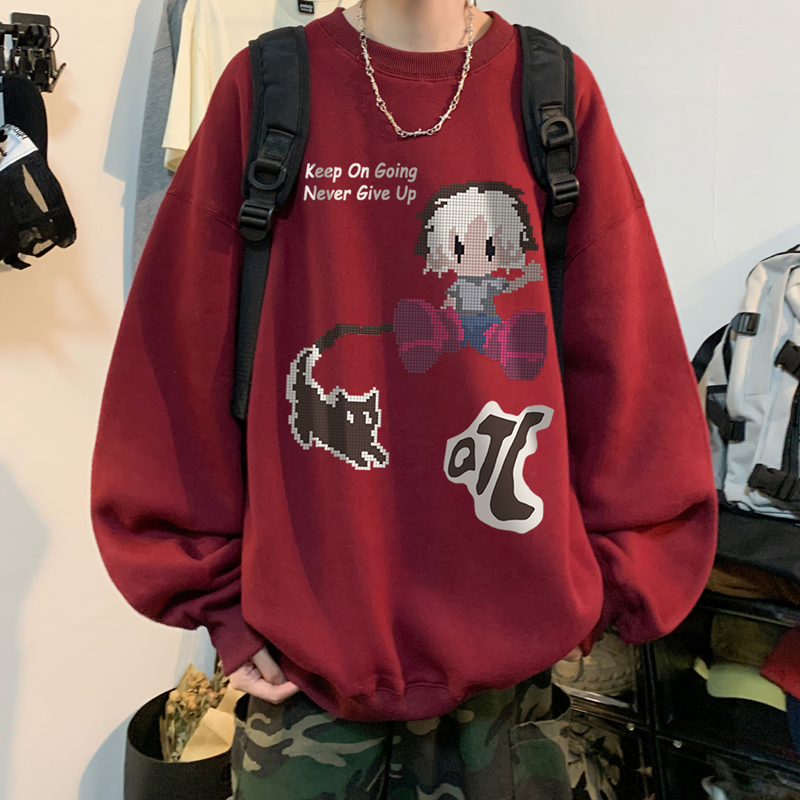 高级感痞帅卫衣男款秋季美式高街重磅衣服（冬款ins潮流服饰背心）