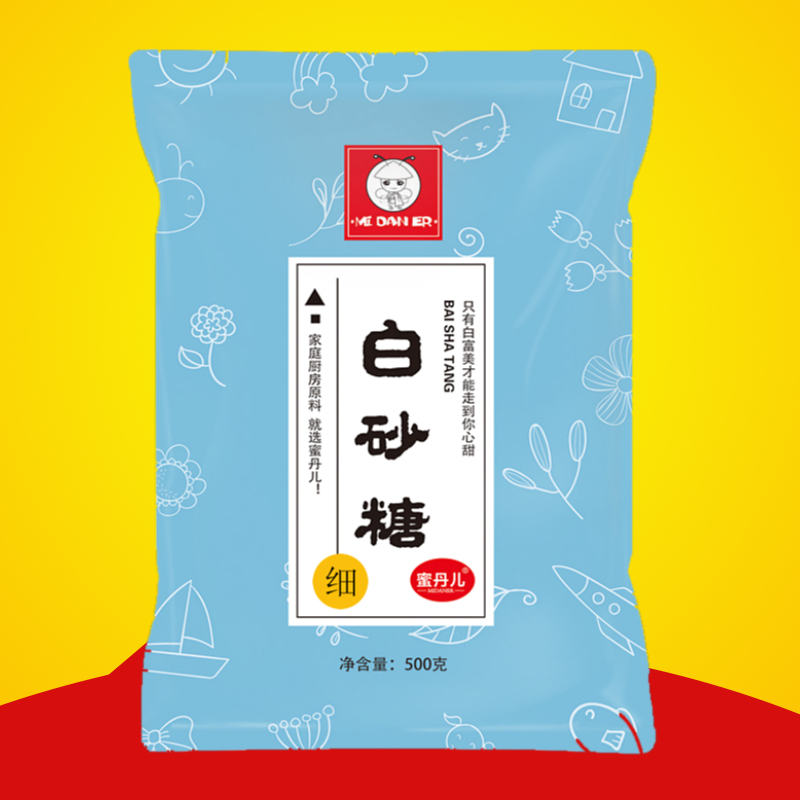 蜜丹儿 细白砂糖 烘焙家用 500g/袋 饮品茶甘蔗制作白糖食品