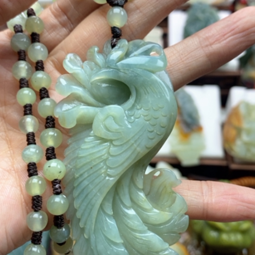 【闪购商品】岫玉挂件未镶嵌白**？