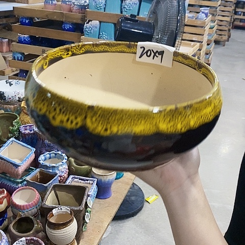 陶瓷20CM以下水培黄色
