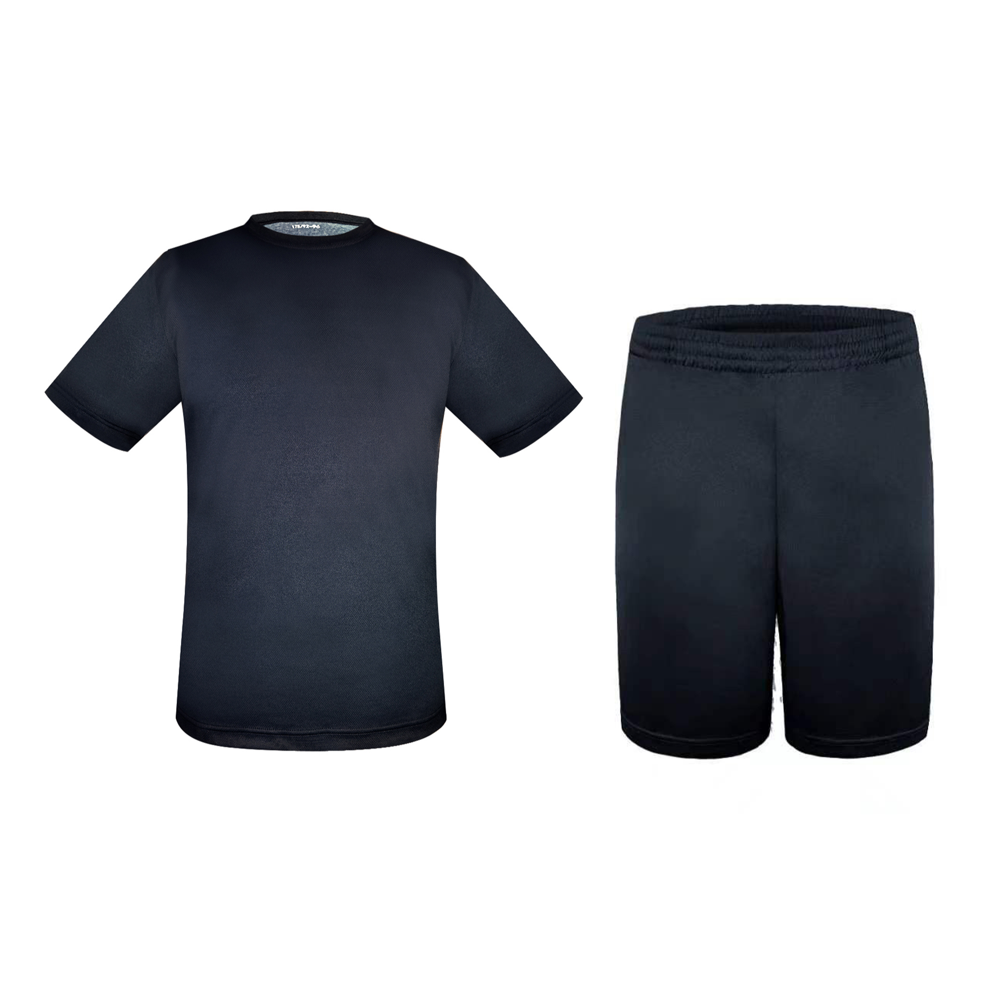 男士户外藏蓝色、白色、橄榄绿夏季圆领短袖+短裤休闲运动套装