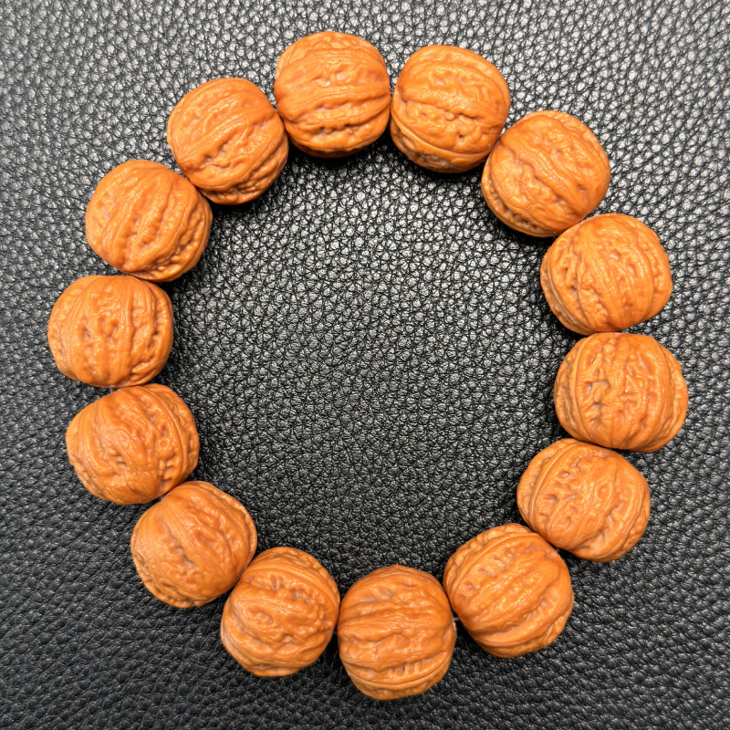 手串文玩核桃粗筋京八棱方墩野生小核桃小秋子