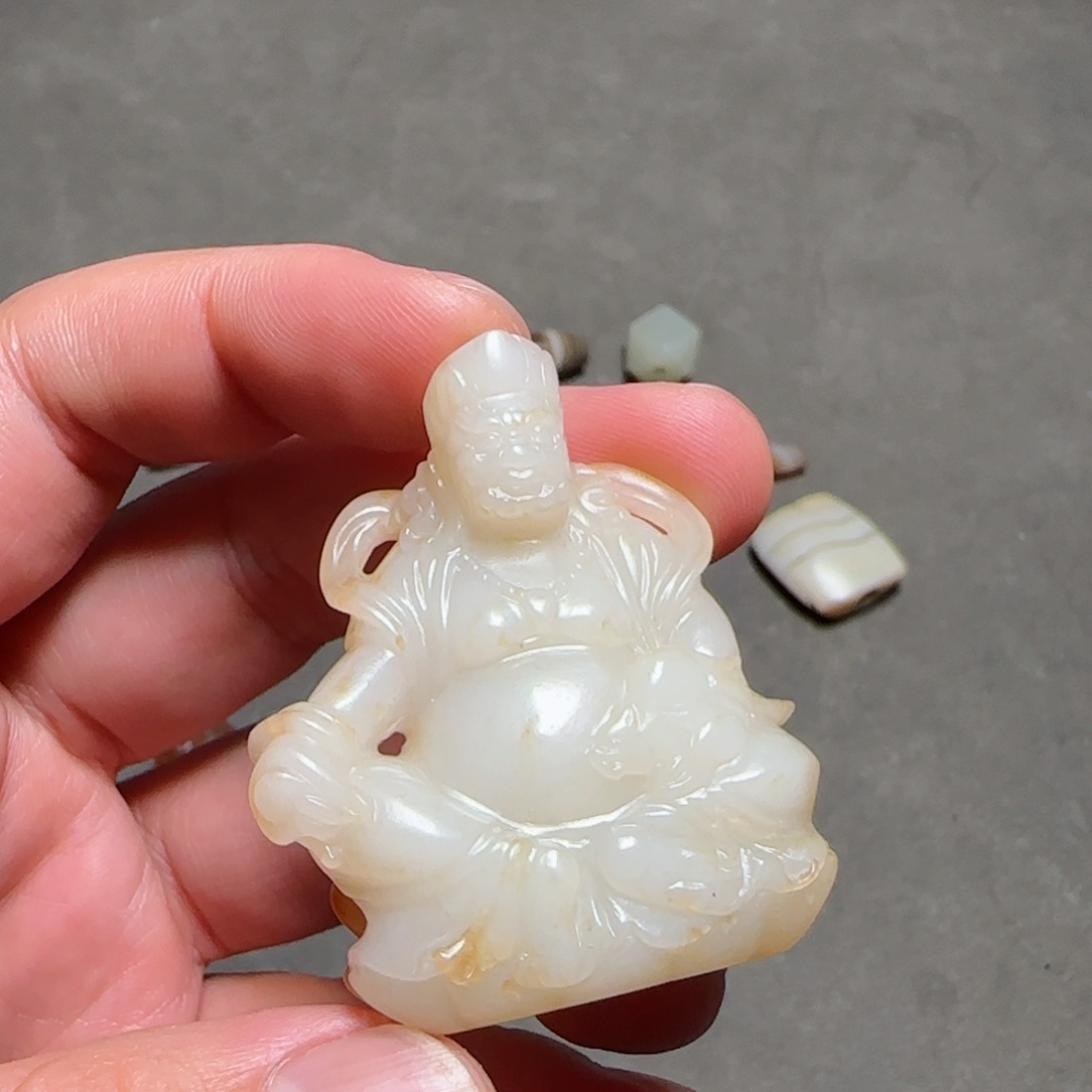 和田玉吊坠(不含链)未镶嵌D***动