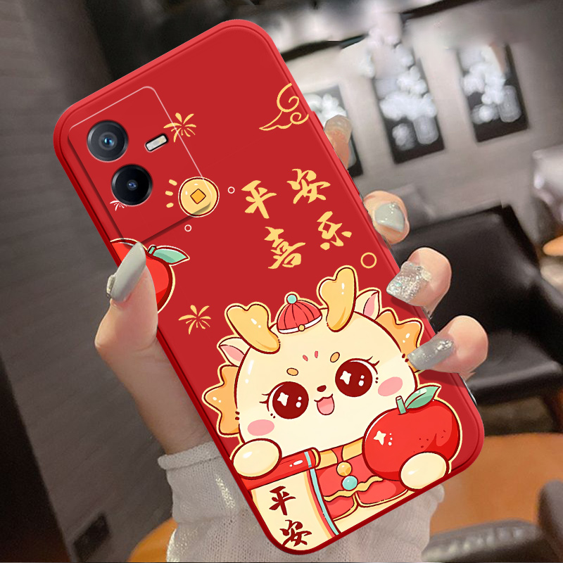 iqooz6x手机壳V2164KA可爱奢华全包边卡通挂绳软胶新款时尚创意女