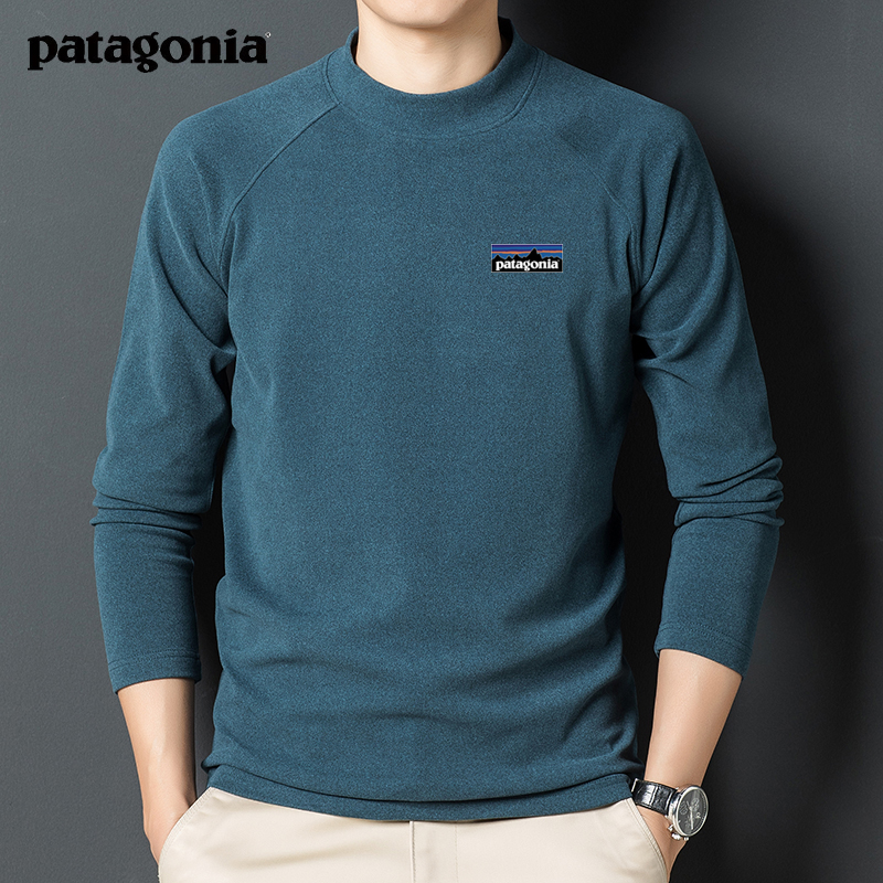 Patagonia/巴塔哥尼亚户外运动T恤秋冬抓绒透气休闲半高领打底衫