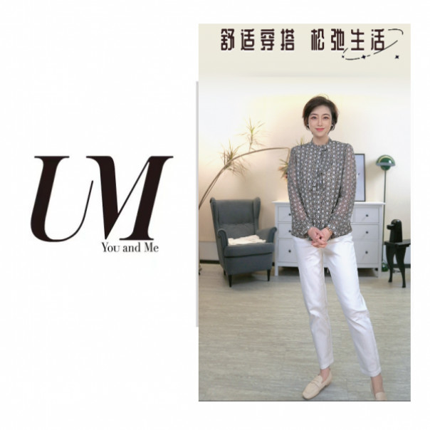 【U.M】浪漫花纱女士精致衬衫衫长袖
