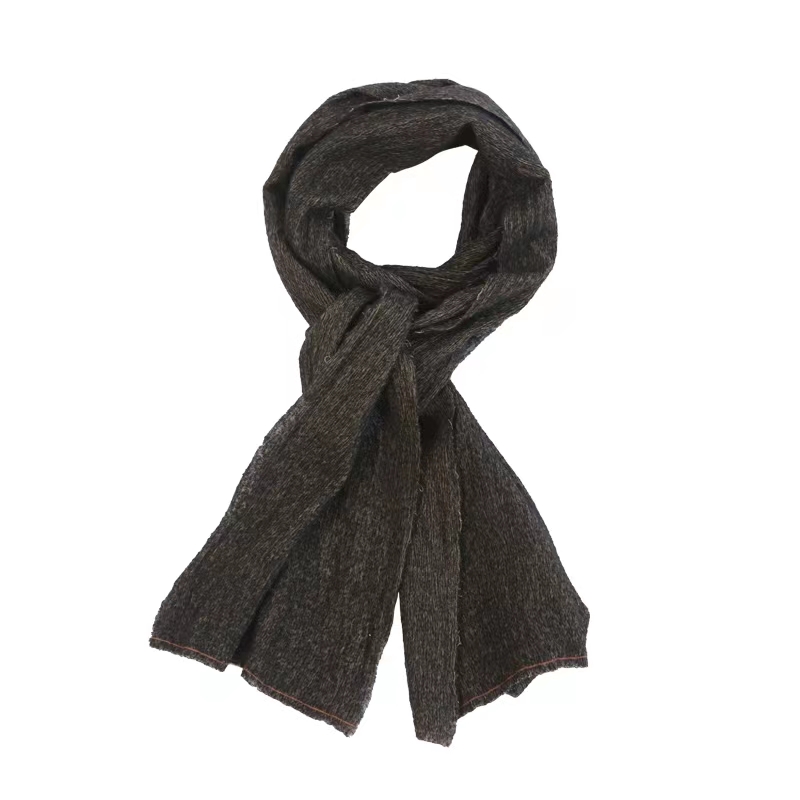 左岸迷香原创设计绵羊毛混纺植物染围巾22FW0039