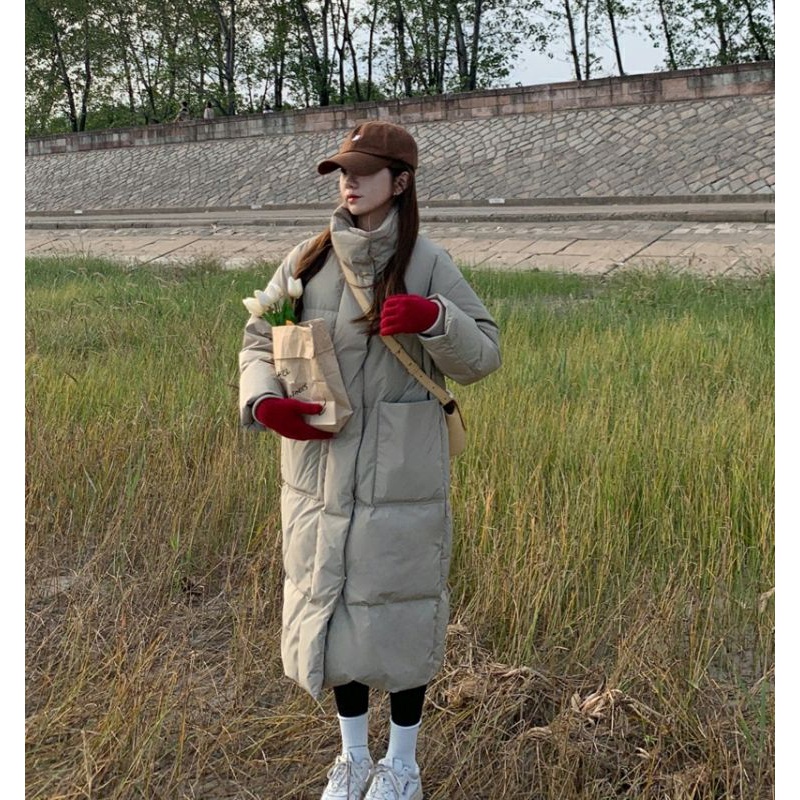 羽绒服女冬季外套羽绒服羽绒服2023新款长款面包服加厚美式
