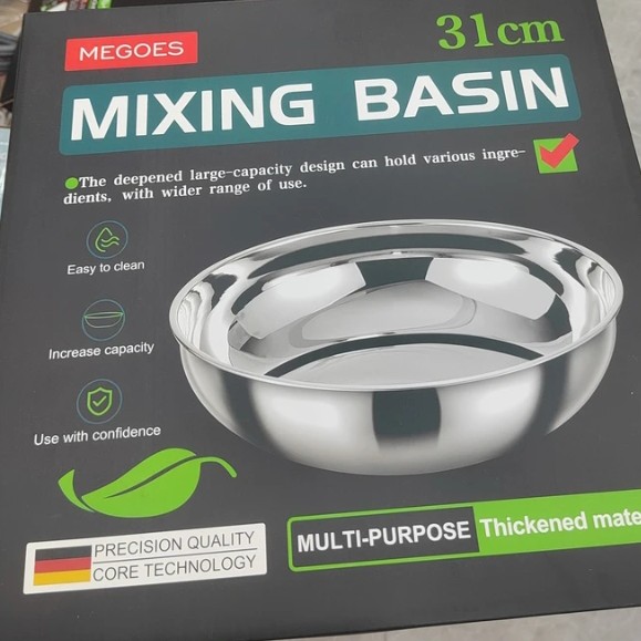 大号31寸加厚不锈钢面盆