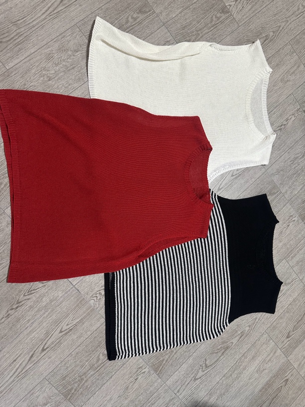 丽姐同款时尚针织背心