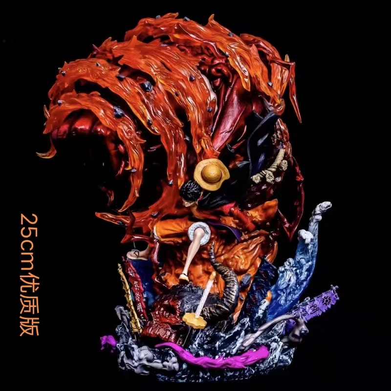 【是全款】现货现发 优质版海贼王业火路飞手办四挡路飞