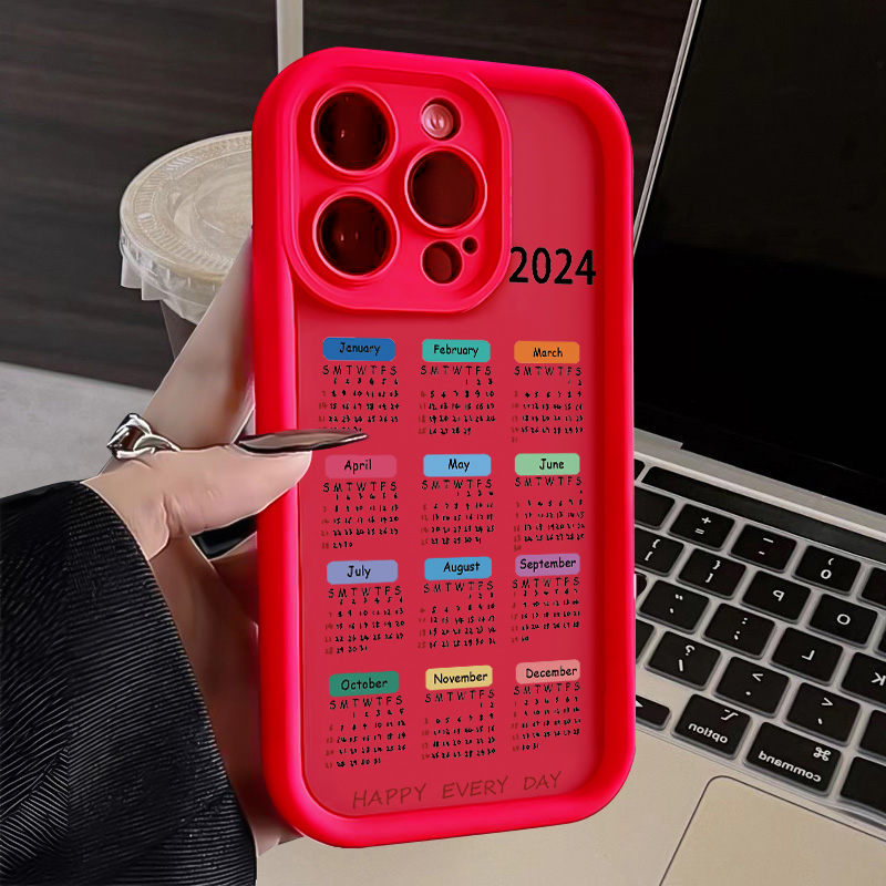 2024年日历iphone15苹果手机壳14promax防摔13创意12全包简约个性
