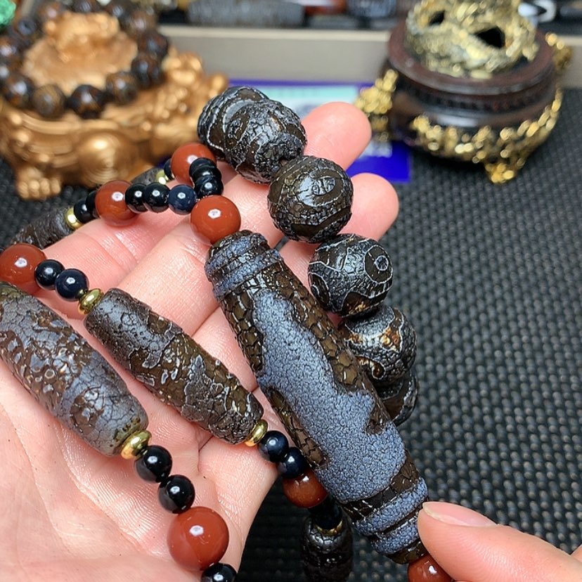 【闪购商品】玛瑙/玉髓项链未镶嵌向*。