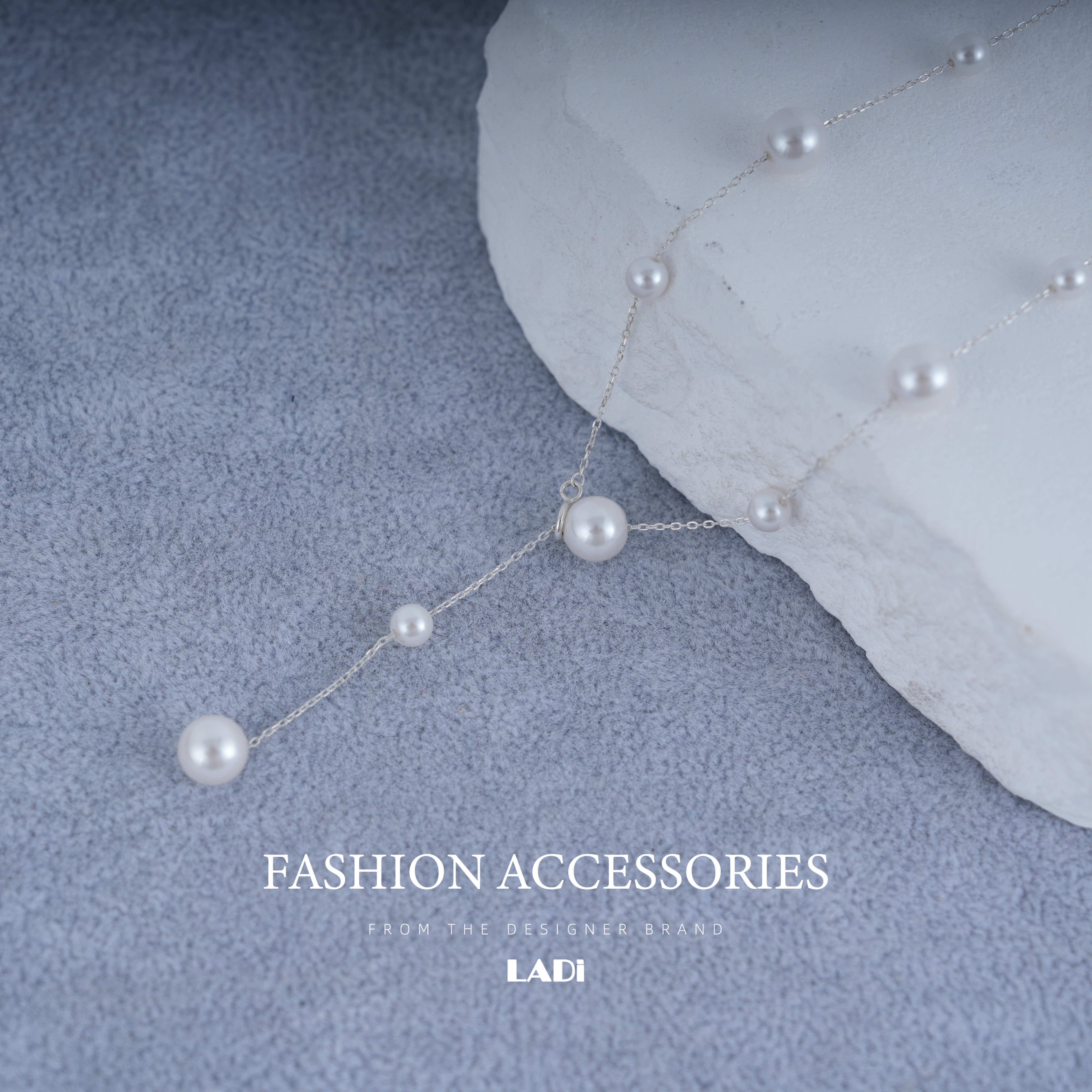 链子925银仿珍珠 气质白色轻奢时尚百搭小众简约素款qy56c