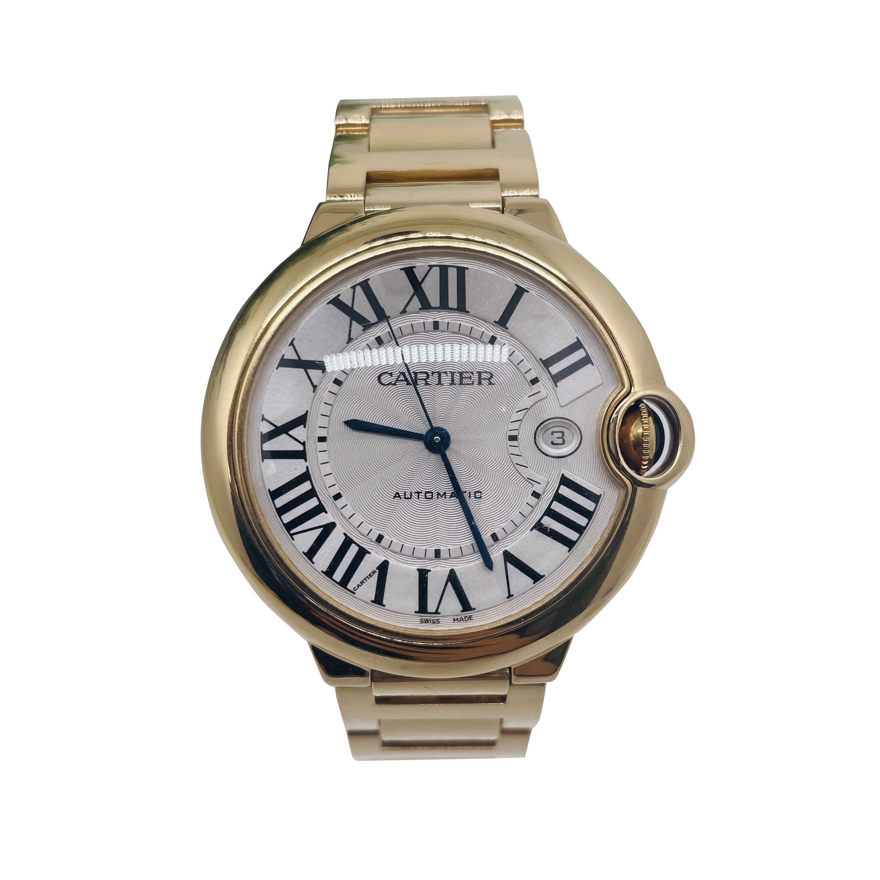 99新 Cartier/卡地亚 蓝气球 WGBB0016 42 玫瑰金 机械男款  19年