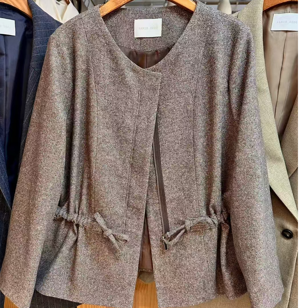 韩国正品秋款显瘦嫌弃只时尚休闲小夹克