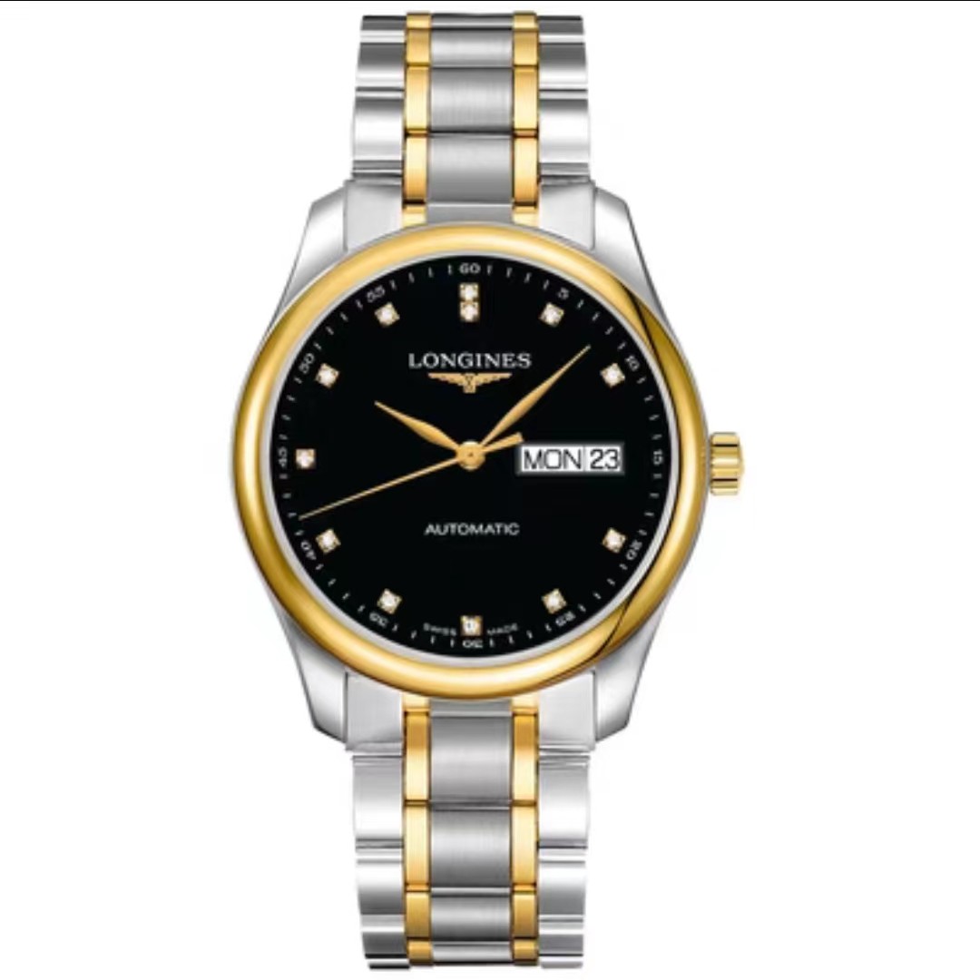 99新  差价/名匠755/黑盘钻刻/38.5mm/公价31500/18K金
