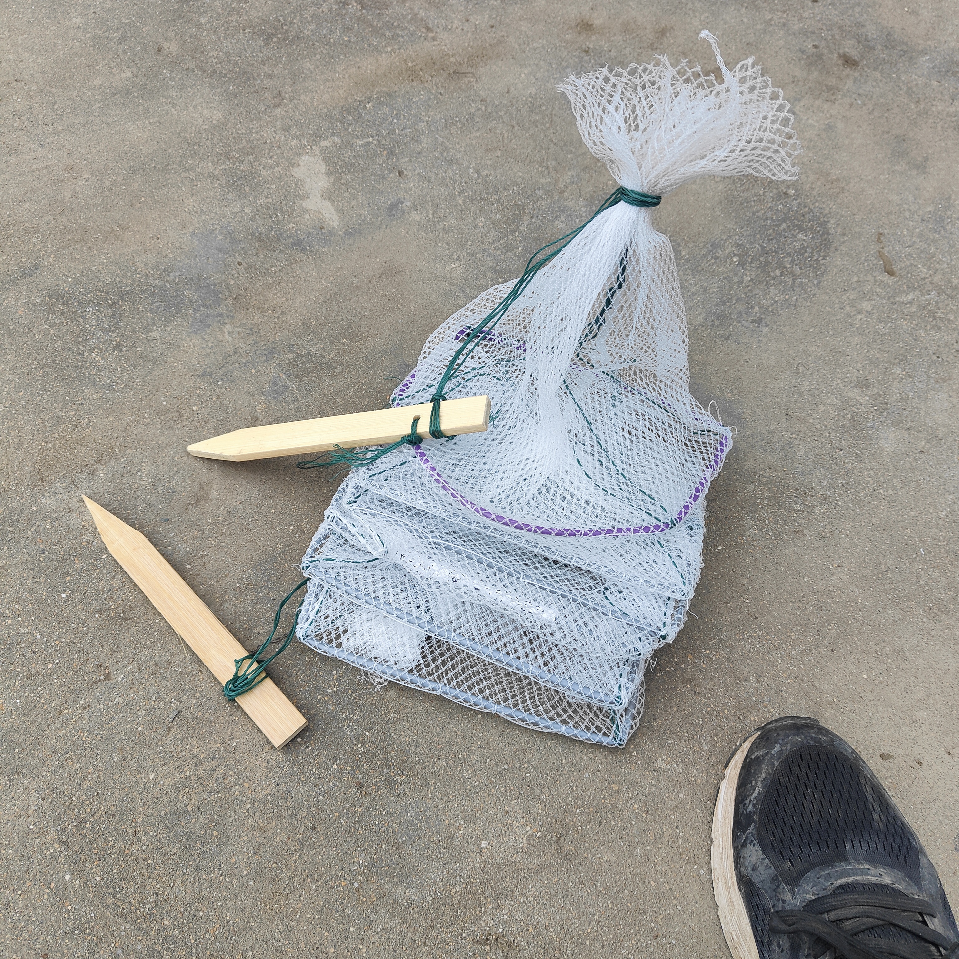 白色拍一发10条5节3门正伟手工渔网鱼笼网笼捕鱼鱼网地笼