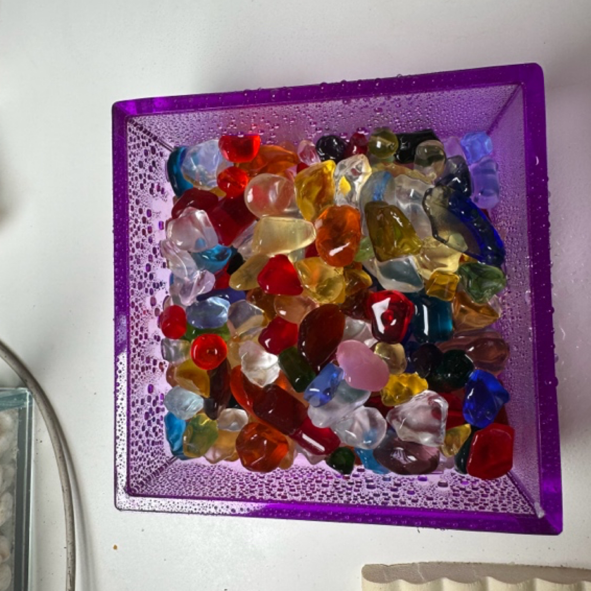 寄居蟹垫脚石、彩色石头 一包（300克）只有石头