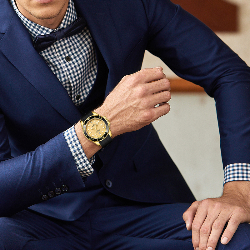 金游艇系列 男士全自动手表赠戒指油咔TZ-LSK8005-1-B