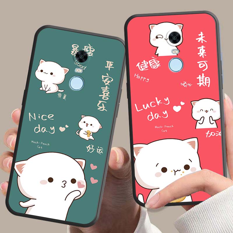 适用红米5Plus手机壳MEE7新款卡通个性男女款简约高颜值网红款潮