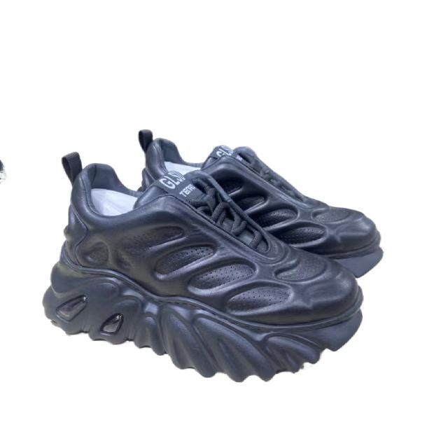 老爹鞋2024新款潮牌高级感百搭气垫休闲运动鞋厚底黑白鞋时尚潮鞋