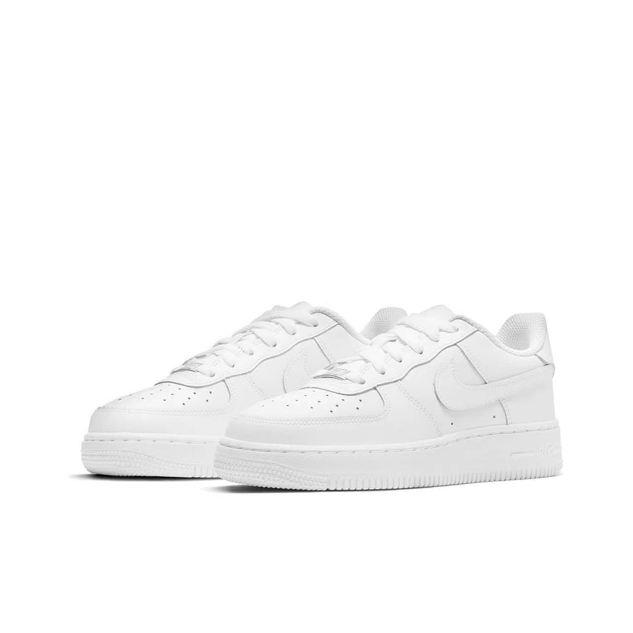 NIKE/耐克【双12提前购】AF1 (GS) 大童低帮纯白休闲鞋 DH2920111