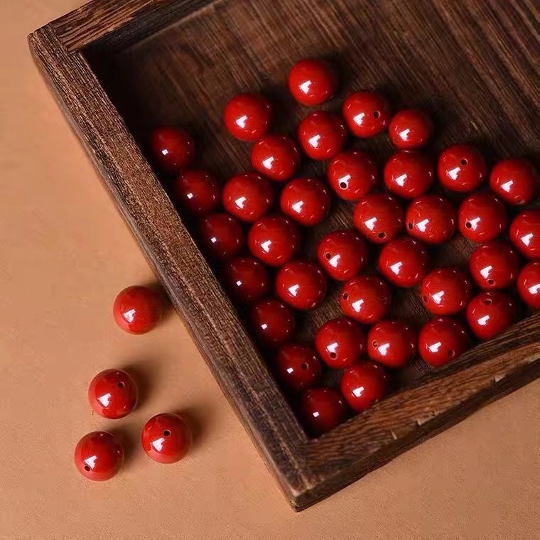 辰砂（处理）星际首饰单颗手链串珠一物一链接