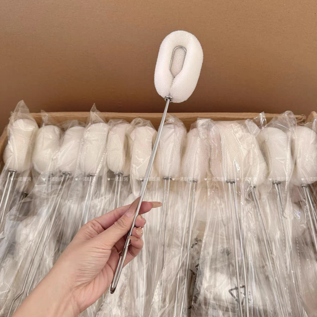 一诺厨房长柄杯刷水杯清洗神器无死角海绵清洗刷家用洗杯子奶瓶刷