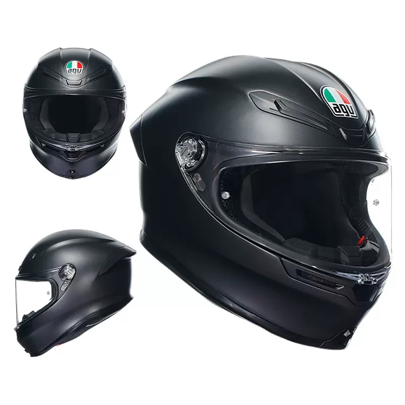 AGV K6S摩托车头盔男女夏季机车全盔K6防雾四季复合纤维大尾翼AGV