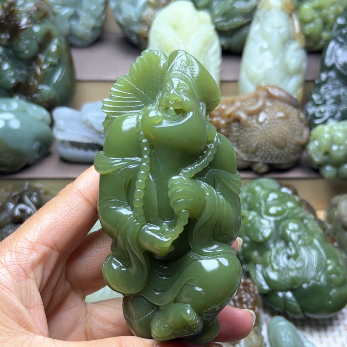 【闪购商品】和田玉挂件未镶嵌天**尼