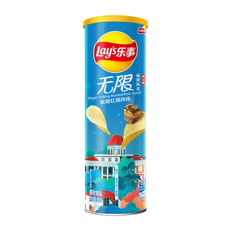 乐事无限吮指红烧肉味104g