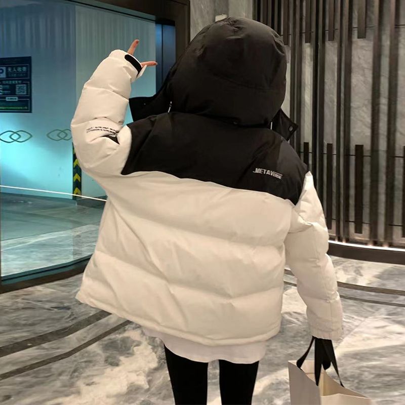 新款羽绒服女20233年新款韩系学生棉袄工装oversize冬季加厚棉